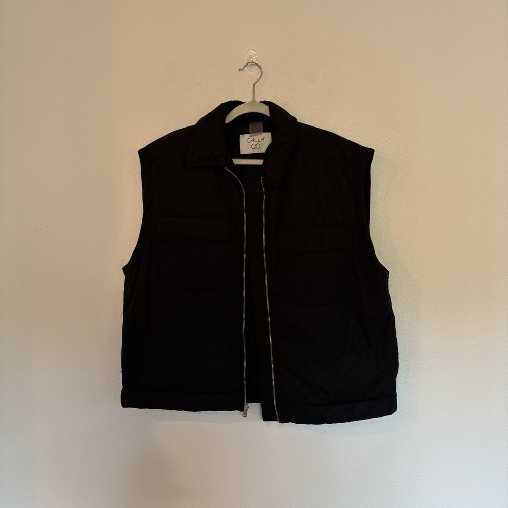 CALIA by Carrie Underwood Black Puffer Vest - Picture 2 of 7